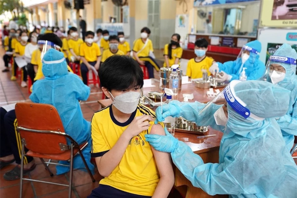 Từ 16/4, TP Hồ Chí Minh tiêm vaccinecho trẻ5 đến dưới 12 tuổi